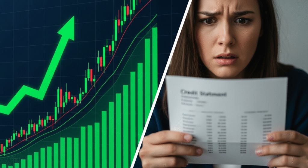 How to Invest During a Recession: My 3-Pillar Strategy 2 A visual showing the mixed economic signals and the need to understand how to invest during a recession.