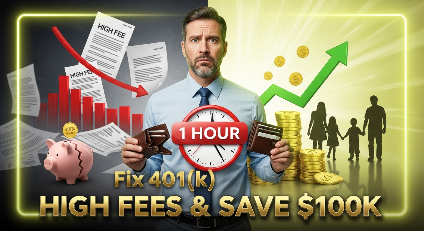 You are currently viewing How to Fix 401(k) High Fees in 1 Hour & Save $100K as a 40-Year-Old Parent